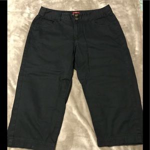 Merona Black Capri Crop Pants Sz 8